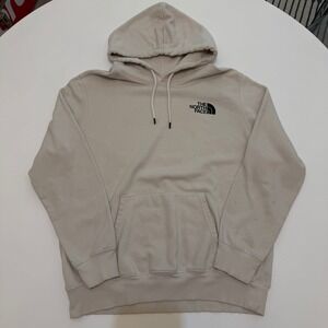 The North Face Never Stop Exploring Beige Cotton Blend Hoodie Mens XL